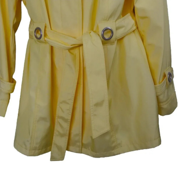 Novelti by AJG Wind/Water Resistant Coat Jacket  Yellow Tie Up XL - Picture 4 of 11